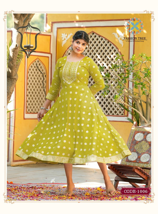 Rangilo Vol 1 By Passion Tree Embroidery Printed Kurtis
